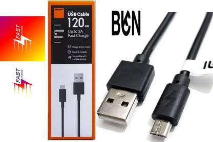 BKN Micro USB Cable 3 A 1.2 m CERTIFIED 3 AMPERE ORIGNAL QUALITY CHECKED MICRO USB V8 TYPE DATA CABLE FOR XIAOMI MI REDMI TURBO CHARGE FOR Xiaomi Redmi 9AT, Redmi 9i, Redmi 9 (India), Redmi 9A, Redmi 9C NFC, Redmi 9C, Redmi 7A, Redmi Y3, Redmi 7, Redmi Go, Mi Play, Redmi Note 6 Pr, Mi A2 Lite (Redmi 6 Pro), Redmi 6, Redmi 6A, Redmi S2 (Redmi Y2), Redmi Note 5 AI Dual Camera, Redmi Note 5 Pro, Redmi 5 Plus (Redmi Note 5), Redmi 5, Redmi 5A, Redmi Y1 (Note 5A), Redmi Y1 Lite, Redmi 4 (4X), Redmi Note 4X, Redmi Note 4, Redmi 4A, Redmi 4, Redmi 4 Prime, Redmi Note 4 (MediaTek), Redmi 3x, Redmi 3s Prime, Redmi 3s, Redmi 3 Pro, Mi Max, Redmi Note 3, Redmi 3, Xiaomi Poco C3 / Mi Xiaomi Redmi 6A/ 7A/Note 5 Pro/6 Pro/Redmi 5,Redmi 4,Note 5,Redmi 7,Redmi 6 / Redmi 9/9i/9A, Redmi 5A/6/6A/6Pro, Redmi 9 ACTIV,, Redmi Note 5/5Pro, Redmi Note 4 / Redmi 9A / 9 & Compatible with All Mobile Phones With Micro USB Port