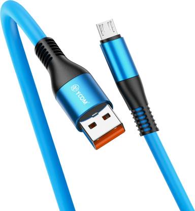 Ycom Micro USB Cable 6 A 1 m RAPID2 Data Cable Fast Charging Cable Micro Usb Compatible with Smart Phones/Tablets,Metal Body Silicon cable
