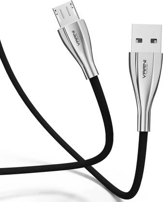 Varni Micro USB Cable 2 m ULTRA 33W Micro USB Data & Fast Charging Cable, Solid Cable, Strong And Flexible, Made in India, Anti-knotted, Fast Transmission, 3.2 Feet (1.0 Meter)