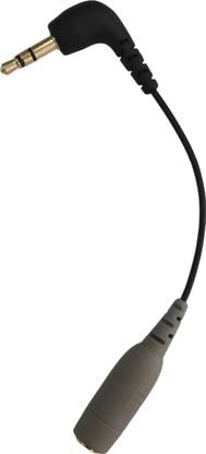 ELFOG Patch Cable 0.17 m TRRS to TRS Adapter - 3.5mm (Female) TRRS Microphone Adapter Cable to 3.5mm TRS (Male) for Cameras and Recorders