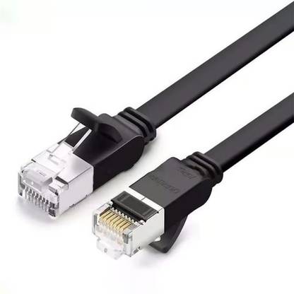 RG7 Patch Cable 5 m Patch Cable 5 METER CAT6/Network Cable RJ45 LAN Wire High Speed Internet Cable Computer Cord Ethernet Cable (Compatible with Laptop, PC, Router, Modem, Black, One Cable)