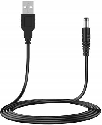 Darahs Power Cord 1.4 m USB to DC Power Barrel Jack to DC Jack 5.5 x 2.5mm or 5.5 x 2.1mm Power Plug
