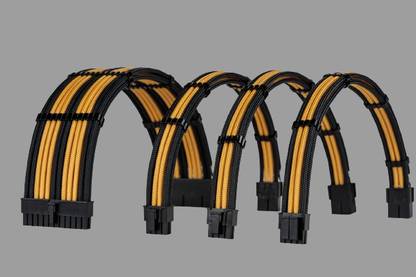 sensei mods Power Cord 0.3 m Custom Sleeved Cable Extension Kit -Dual Colour