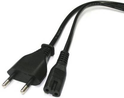 Techvik Power Cord 1.5 m 2 Pin Barrel Power Supply Cable Laptop Adapter Camera Charger Printer etc