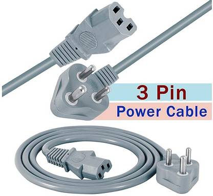ROHIT ELECTRONICS Power Cord 1.8 m UPort 1.8 Meter 3 Pin Laptop Power Cable Cord Universal AC Replacement Power Cord For Computer & Laptop
