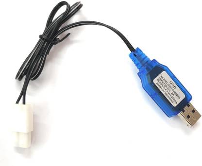 ULTRABYTES Power Sharing Cable 0.3 m L6.2-2P USB Power Charging Cable for RC Car 4.8V 250mA
