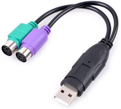 ONCRO Power Sharing Cable 0.05 m USB to Dual PS2 connector cable cord adapter converter interface keyboard mouse