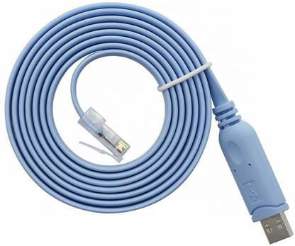 Paruht Power Sharing Cable 1.5 m USB 2.0 to RJ45 Console Cable Adapter for Console Ports only
