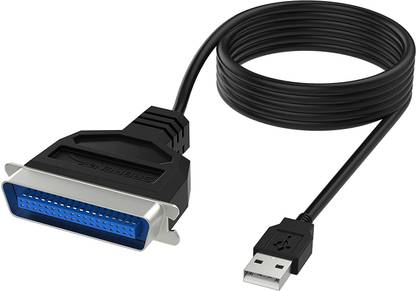 WiredCom Power Sharing Cable 1.5 m USB to Parallel IEEE 1284 Printer Cable Adapter