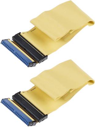 Paruht Power Sharing Cable 0.4 m (2 pcs) 40 Pins 80 Wire PATA/EIDE/IDE Hard Drive DVD Cable IDC 40 (80 Conductor)