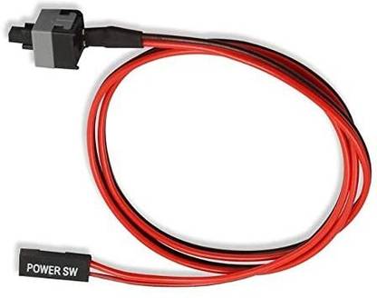 xenee TV-out Cable 2 Pin SW PC Desktop Power Cable On/Off Button ATX Computer Cord Cpu Power Switch Button Wire Connector