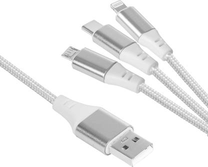MOQ USB Type C Cable 3 A 1.2 m AC951MQ 3IN1 CABLE FOR MOBILE CHARGING (MICRO USB,TYPE C ,IPHONE)