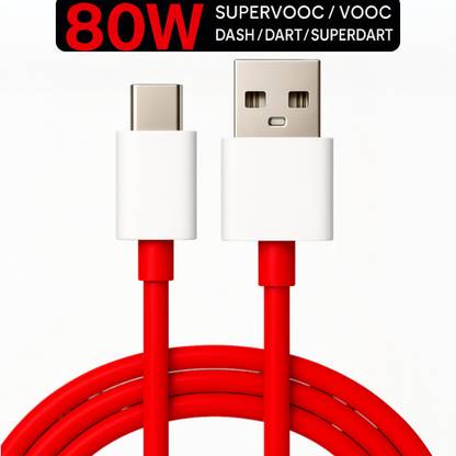 RoarX USB Type C Cable 8 A 1 m TPE 80W Compatible Data Sync Fast Charging Cable Supports Dash/Warp Charging