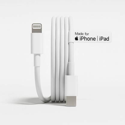 SB Lightning Cable 3 A 1 m Premium Lightning Cable | Fast Charging & Data Sync | Fast charging