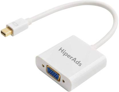 hiperads Thunderbolt Cable 0.5 m Mini DisplayPort to VGA Monitor Adapter, Mini DP Male to VGA Female Converter Adapter