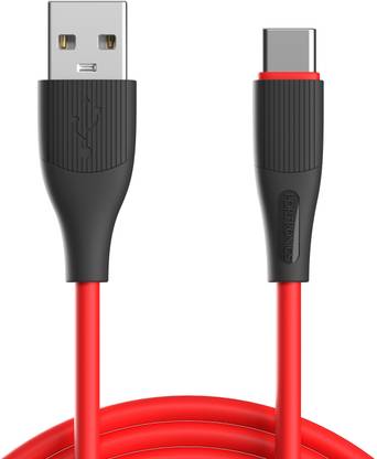 Portronics Lightning Cable 3 A 1 m Silklink 3A USB to 8 Pin Fast charging Cable for Lightning Devices, Premium Silicon Cable