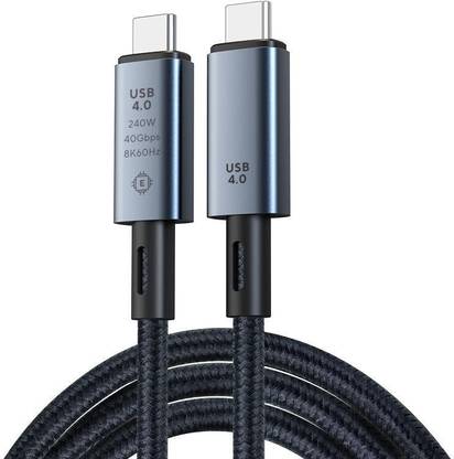 maxblue Type C 1 m USB4 Cable Compatible with Thunderbolt 4 Fast Data Transfer 40Gbps, 8K 60Hz video output, PD3.1 Fast charging up to 240W