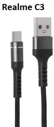BOWO Type C 1 m USB Type C Cable for Realme C3 Fast Charging Cable