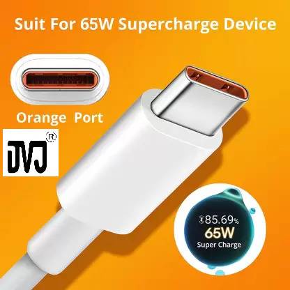 DVJ Type C 1 m SUPER VOOC SUPER FAST 65w/6amp Realme Super Fast Type C Data Cable, USB-A to USB-C Cable Nylon Braided Cable Cord Compatible Device For Realme Narzo | Realme x | Realme xt | Realme 6 Pro | Realme6 Pro | Realme 5 Pro| Realme 7 Pro| Realme X2 Pro| Realme 6| Realme 7| Realme 8| Realme X3 | Realme 7i | Realme 11 Pro | Realme 11 pro plus | Realme 12 Pro | Realme c55 | Realme Narzo N53 | Realme 12 | Realme GT2 5g | Realme 10 Pro | Realme 10 pro Plus | Realme C53 | Realme Narzo N55 | Realme GT NEO 3T | Realme 9i 5G | Realme 10 | Realme GT Neo 5 SE | Realme 9 5G | Realme Narzo 50 Pro 5G | Realme 12 Pro Plus and ALL REALME / OPPO / ONE PLUS / VOOC / DART / SUPERVOOC MOBILE SUPPORTED TYPE C DATA CABLE