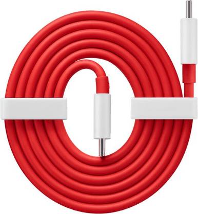 Nyc Type C 6.5 A 1 m Oneplus SUPERVOOC Type C to Type C Red Cable 100cm