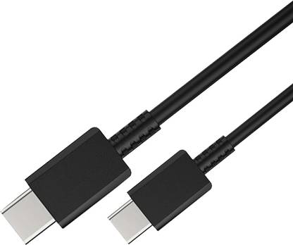 RVAT Type C 6 A 1 m Type C Cable with support upto 25W/3A, data transfer upto 480mbps | PD Fast Charging & 480mbps Data Transmission,Universal Compatibility
