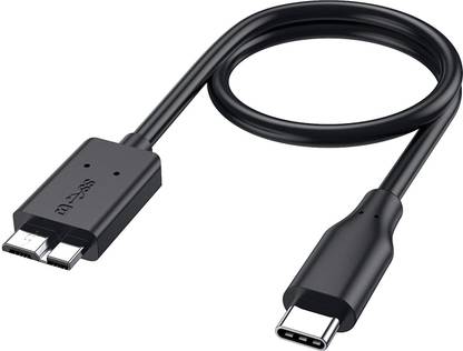 ALRITO USB Type C Cable 0.5 m Short Micro B to USB C Hard Drive Cable 1FT, USB 3.1 Type C to Micro B Cable 5Gbps