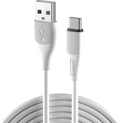 Portronics Type C 3 A 1 m Silklink 3A USB to Type C Fast charging Cable for Lightning Devices, Premium Silicon Cable