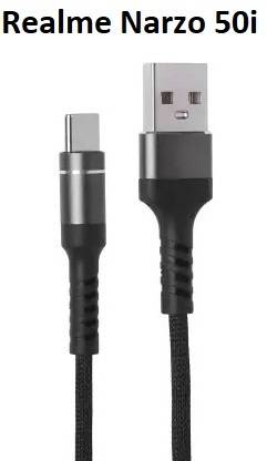 BOWO Type C 1 m USB Type C Cable for Realme Narzo 50i Fast Charging Cable