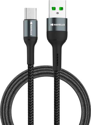 HAVELLS Type C 1.2 m USB Star- Braided Type A to Type C Data Cable 65W, 6A (AHNREHB000)