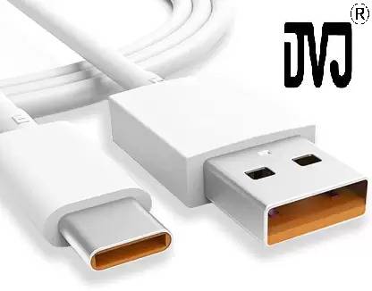 DVJ Type C 1 m SUPER VOOC SUPER FAST 65w/6amp Realme Super Fast Type C Data Cable, USB-A to USB-C Cable Nylon Braided Cable Cord Compatible Device For Realme Narzo | Realme x | Realme xt | Realme 6 Pro | Realme6 Pro | Realme 5 Pro| Realme 7 Pro| Realme X2 Pro| Realme 6| Realme 7| Realme 8| Realme X3 | Realme 7i | Realme 11 Pro | Realme 11 pro plus | Realme 12 Pro | Realme c55 | Realme Narzo N53 | Realme 12 | Realme GT2 5g | Realme 10 Pro | Realme 10 pro Plus | Realme C53 and ALL REALME / OPPO / ONE PLUS / VOOC / DART / SUPERVOOC MOBILE SUPPORTED TYPE C DATAB CABLE