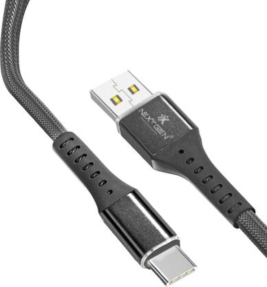 NextGen Type C 1 m TC 3.4A Output High Speed Fast Charging High speed Data Transmission Nylon Braided USB to Type C Data cable