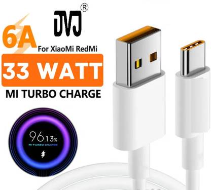 DVJ Type C 6 A 1 m SUPER FAST 6 AMPERE / 120W MAX Mi TURBO CHARGER TYPE C DATA CABLE FOR REDMI XIAOMI Mi POCO REDMI Note10/PocoM2Pro/Note9Pro/9Power//Note8/A1/A2/A3, Redmi Ml11X/11XPro/11LiteNe5G,9Pro,Note10,10Pro,10Lite, XIAOMI 9i 10i k20 pro, Ml XIAOMI Redmi Poco M2 Pro/Note 7 pro/Note 9 Pro/Note 8, XIAOMI 11i/ Mi 11X/ Mi 11 Lite/Mi 11X Pro/Mi 11 Lite NE 5G, Ml XIAOMI Redmi Poco M2 Pro/Note 7 pro/Note 9 Pro/Note 8, XIAOMI Note 9 Pro/Note 8 / Note 7 / Mi A1 / Mi A2 /Mi A3, XIAOMI 9 10 11 Pro 9Se CC9 Pro Note 10 Lite, XIAOMI MI 10T Pro 5G 10i Poco X3 Note 9 10 K30 Ultra, XIAOMI MI REDMI Note 12 pro max/Note 11 pro/Note 10 pro, Poco X4 Pro 5G Charger, Poco F3 / Poco X3 Pro / Poco M2 Pro / Poco F3 GT, XIAOMI K50i/K20/K20 Pro/Mi 12 Pro/11X Pro/11X/11 Lite NE