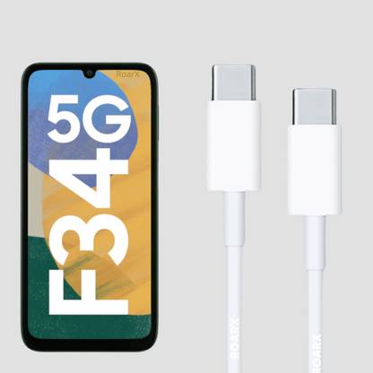 RoarX Type C 6 A 1 m TPE C to C cable fast Charging for Samsung F34 5G Original type c to c cable