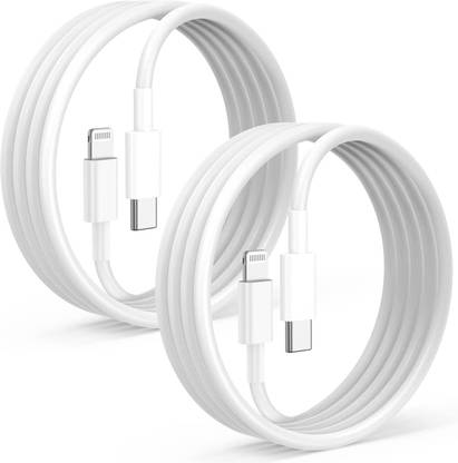 QIBOX USB Type C Cable 5 A 1 m Lightning (MFi) Certified Charger Cable | Fast Charging, with Data Sync