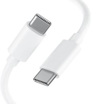 Velmi Type C 1.3 m Fast Charging Cable 45W – Type-C to C with Data – White