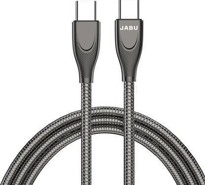 JABU Type C 2 m Meter Fast Charging Data Cable Extra Strong Long Type C to Type C