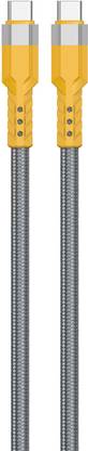 DUDAO Type C 1 m Tough Heavy Braided L23-C 120W PD QC Type C To Type C Super Fast Charging & Data Sync Cable For iPhone 15 and all Type-C Devices