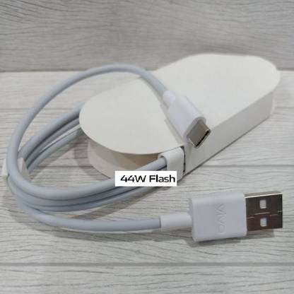 DVJ USB Type C Cable 2 A 1 m - iQOO Z6 44WCable- (QUALITY CHECKED) 44w Quick Charge Adaptive Fast Charging