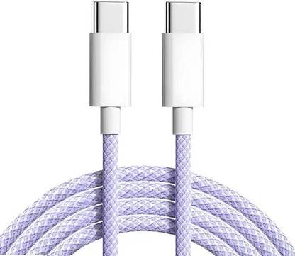 Ziggy USB Type C Cable 1 m Type C to Type C 3FT/1M 65W Fast Charging Cable Compatible with iPhone 16 iPhone 15 Pro/Max