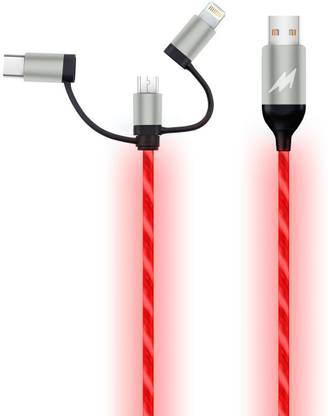 macmerise USB Type C Cable 1 m 3 in One LED