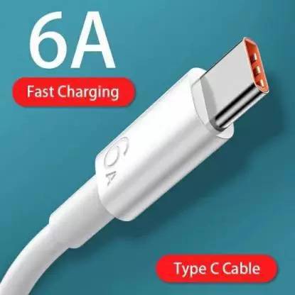 DVJ USB Type C Cable 2 A 1 m 6 AMPERE TURBO CHARGER SUPER FAST TYPE - C DATA CABLE FOR XIAOMI MI 10T Pro 5G 10i Poco X3 Note 9 10 K30 Ultra / 10T/11X/10 Pro /11T/10S /10T Pro/11i / Note10/PocoM2Pro/Note9Pro/9Power//Note8/A1/A2/A3 / 11X/11XPro/11LiteNe5G,9Pro,Note10,10Pro,10Lite / 9i 10i k20 pro / K50i/K20/K20 Pro/Mi 12 Pro/11X Pro/11X/11 Lite NE / 11T PRO HYPER CHARGE (DATA CABLE TYPE - C )
