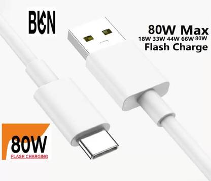 BKN USB Type C Cable 6 A 1.2 m VIVO FLASH CHARGE 6 AMPERE / 80W /80W (QUALITY CHECKPro, iqoo Neo 6, Neo 7, Neo 7 Pro / VIVO X10ED) CERTIFIED ORIGNAL VIVO 80W / 6 AMPERE FLASH CHARGING SUPPORT USB A TO TYPE C DATA CABLE FOR VIVO iQOO Vivo IQOO VIVO iQOOVIVO iQOO VIVO X90 PRO, IQOO 9 PRO, IQOO 10, VIVO IQOO 11, VIVO X90 PRO +, VIVO IQOO 8 / IQOO 9 / IQOO 10 PRO, X80 X70 X50 Pro V27 V25 iQOO 11 10 9 8 7 6 Z7 Z5, VIVO T1 5G, VIVO X90 Pro, X90, iQOO 11 5G, VIVO V25 PRO /Y73, Z1x,Z5,Z6, Z6 5G, Vivo X90 Pro Plus 5G, iQoo Z6 pro, iQoo 9 SE, iQoo7, iQOO Neo 6 SE 5G / Vivo X90 Pro Plus 5G /iQoo 9 SE / Vivo X80, Vivo V25, Vivo T1 Pro 5G / (Compatible with VIVO 18 /33W / 44W / 66W / 80W /120W / 200W ULTRA FLASH FAST CABLE AND ALL VIVO TYPE C MOBILE PHONES /FLASH CHARGE 2.0 TYPE-C USB FAST CABLE(0NLY DATA CABLE) 1.2 METER LENGTH (1.2 M) SUPER FAST CHARGING / VIVO FLASH CHARGING (80W SUPER FAST ULTRA FLASH )