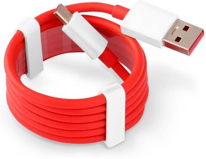 iBAss USB Type C Cable 6 A 1 m original 6A WARP/ DASH CABLE FAST CHARGING SUPPORT| Compatible with 5/5T/6/6T/7/7T/7Pro/8/8T