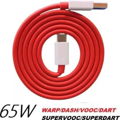 MAK USB Type C Cable 1 m USB Type C Cable 6.5 A 1 m 65W-10W/6.5A VOOC/WARP/