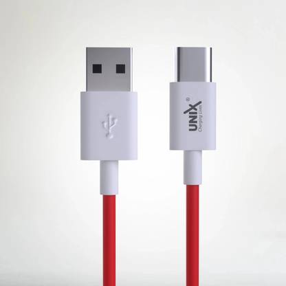 Unix USB Type C Cable 2 A 1 m / 3 Ft Long 5A - 40W Fast Charging & Sync