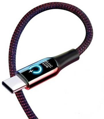 Chias USB Type C Cable 2 A 1 m with Intelligent Power Off Led Light and Quick Charging Indicator