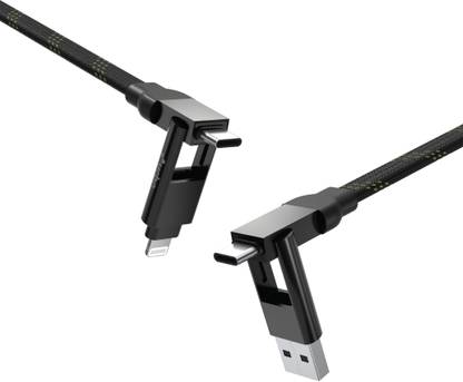 URBN USB Type C Cable 5 A 0.3 m 4 in 1 Quad 100W Mfi Certified