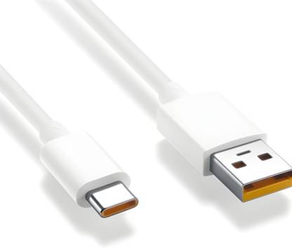 Flipkart SmartBuy USB Type C Cable 1 A 1 m Silver Wrap FKSB-TypeA-TypeC-6.5AMP-White-30W-65W-1M