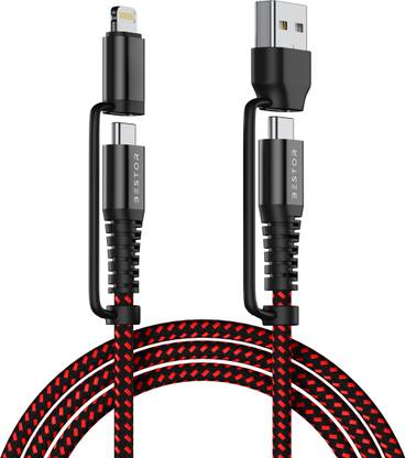 Bestor USB Type C Cable 1.2 m 4-in-1 Type-C & Lightning with 65W Fast Charging, 480Mbps Data Sync