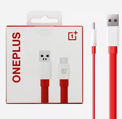 OnePlus USB Type C Cable 8 A 1.07 m This data cable supports 160W Max fast charging. SUPERVOOC & Warp Charge POWER CHARGING CABLE(FLAT SHAPE DESIGN)